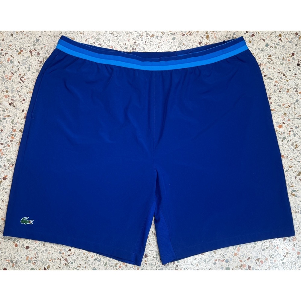 Lacoste Sport Novak Djokovic Blue Drawstring Waist Short Size 3XL